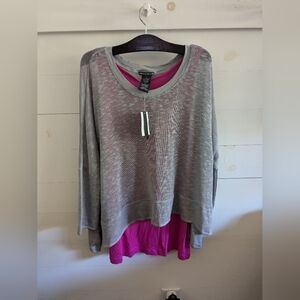 CHELSEA AND THEODORE SWEATER TANK COMBO SIZE XL